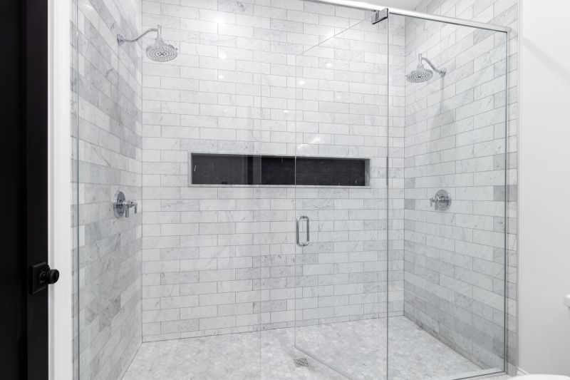 Dual Shower Heads in a Modern Design